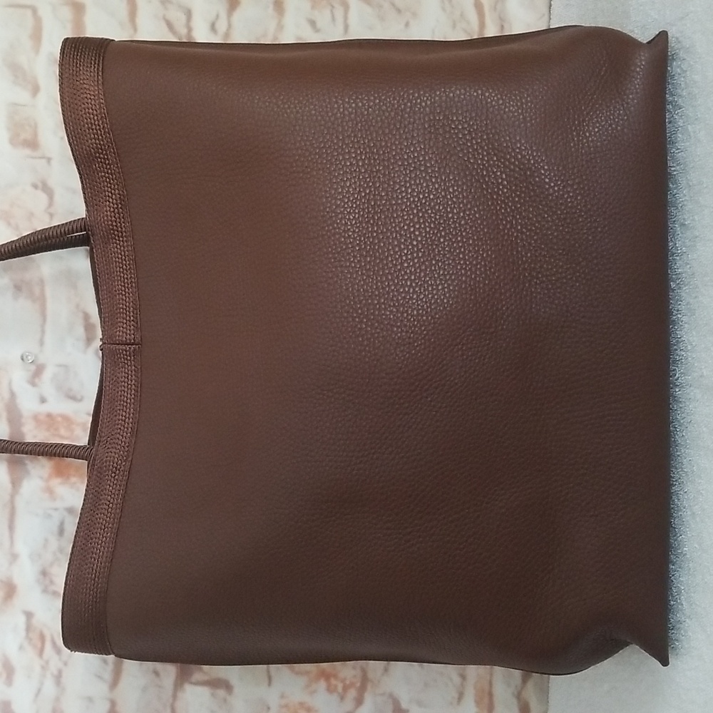 New Saint Laurent Patti Leather Tote Bag - Picture 7 of 14
